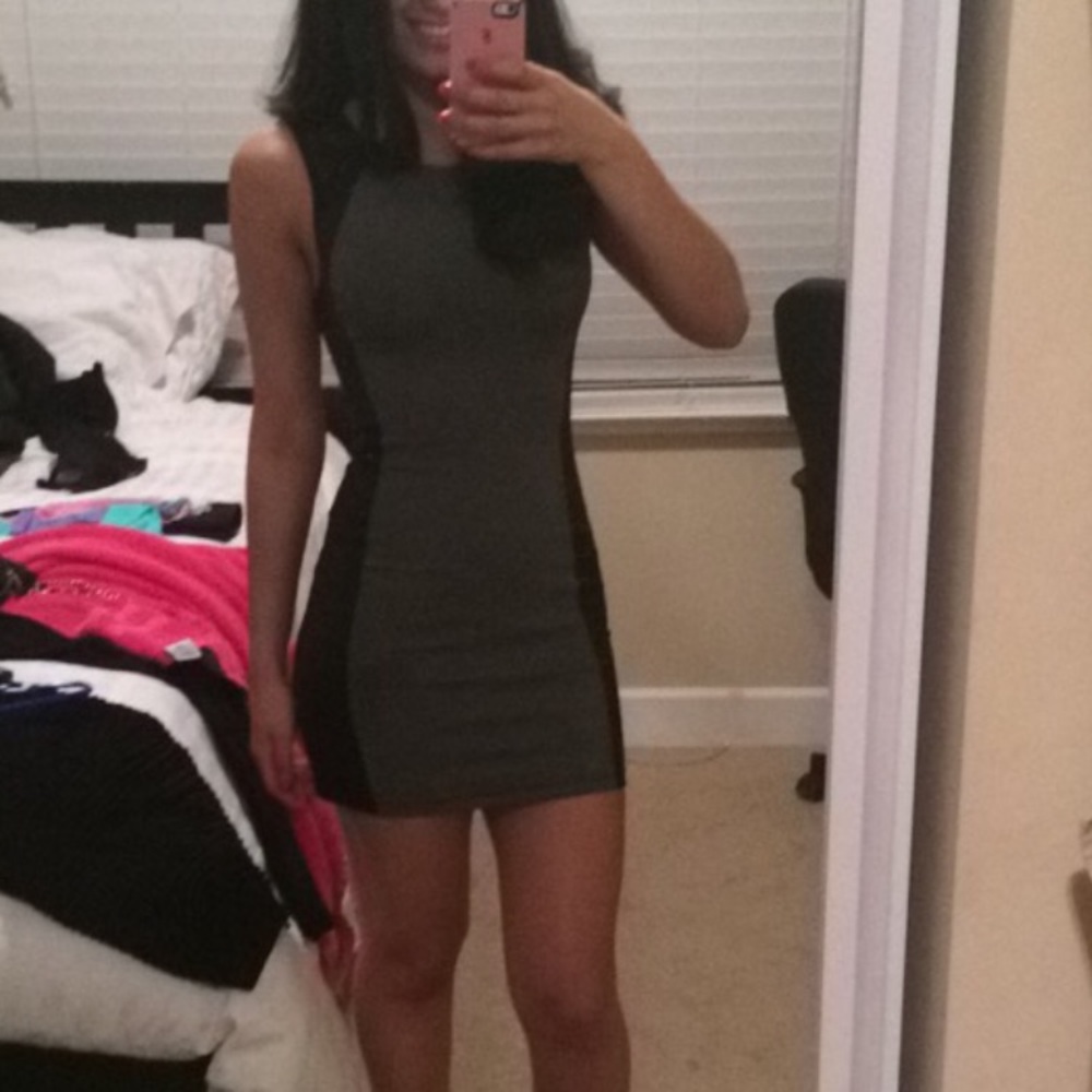 Grey tight dress